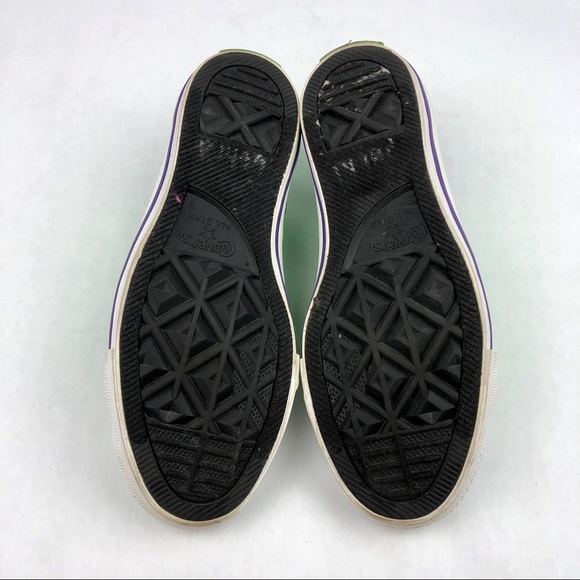 CONVERSE Neon Green Double Tongue Unisex Sneakers - Picture 11 of 12